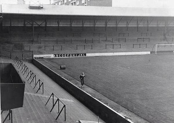 Bobby Moore training alone at the Boleyn Ground, the home of West Ham Football Club, east London, 1962