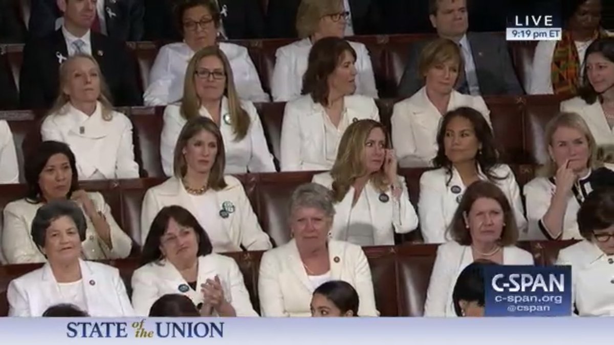 peoplefor's tweet photo. Best part of the State of the Union so far is seeing these fierce women. #SOTU⁠ ⁠ https://t.co/e5s7zAF8P6