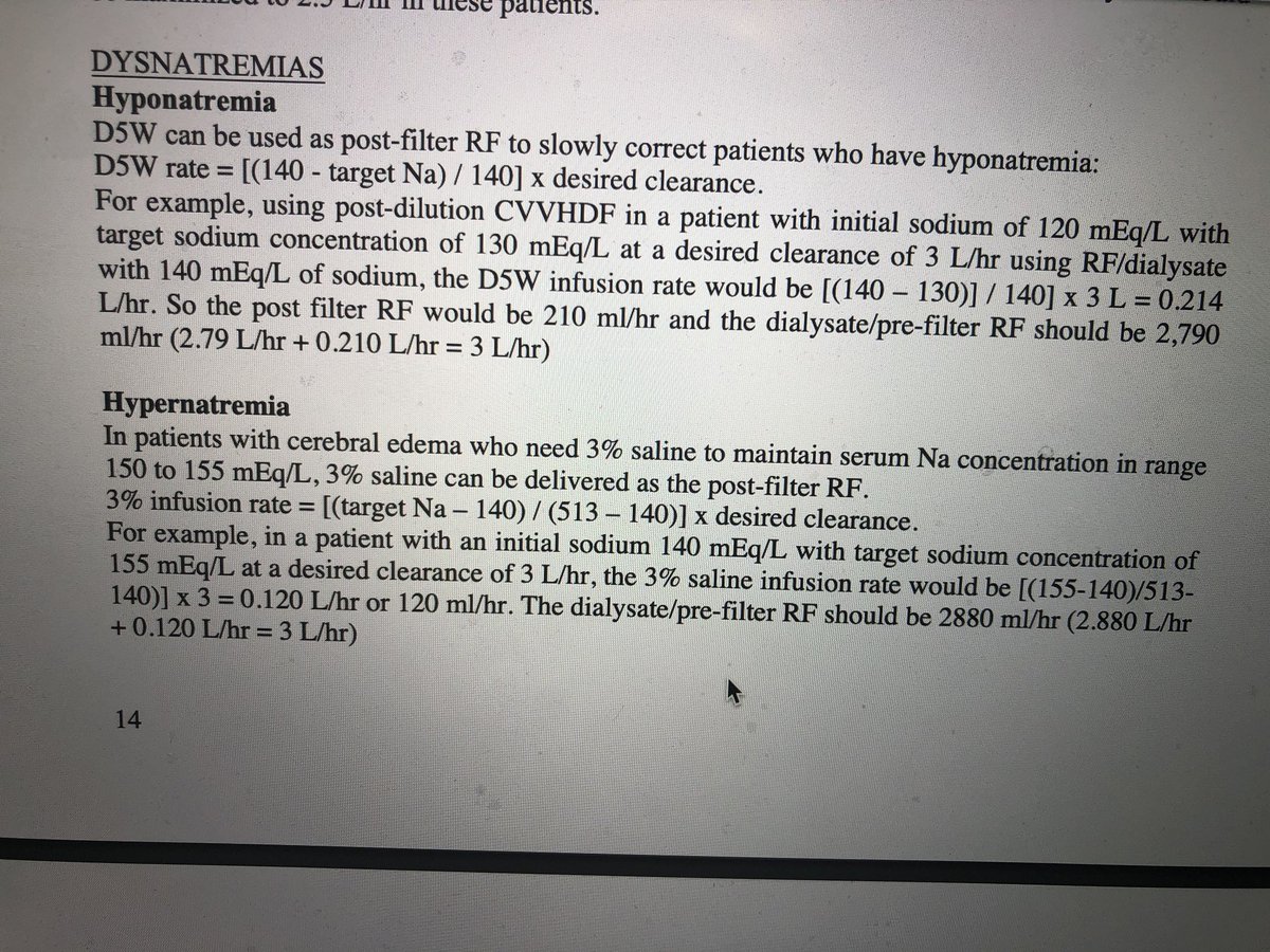 @VijayanMD @hswapnil @dytiaaurinh @jaykoyner @keepingitrenal @criticalbeansmd D5W rate = [(140 - target Na)/140] x desired clearance