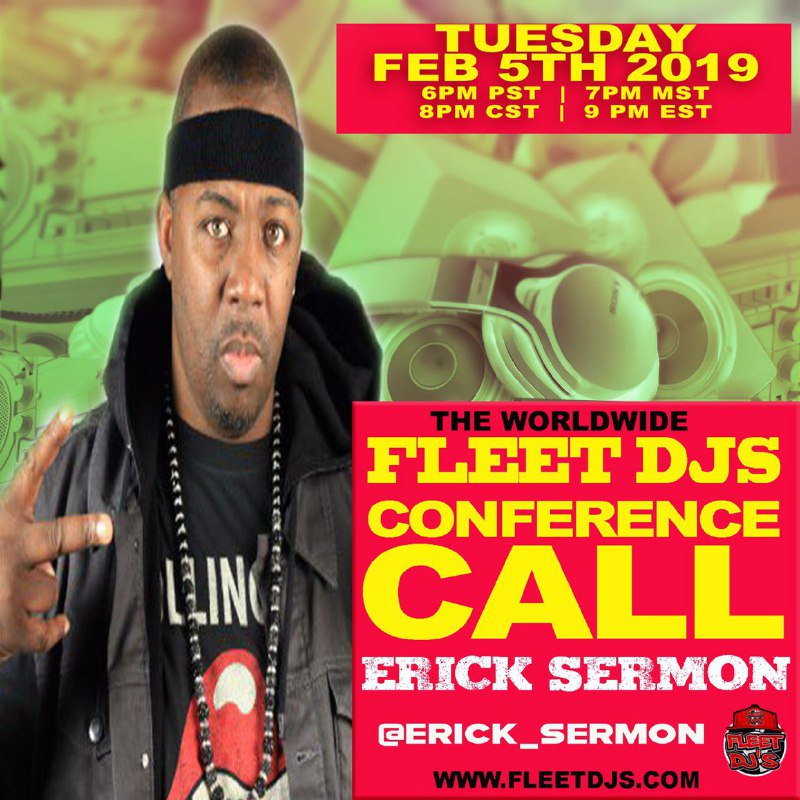 therealdjspins's tweet photo. Conference Call Going Down Right Now Featuring @iAmErickSermon With @FleetDJs #FleetDJs #BreakingRecords #NewMaterial #Interview #fleetnation #networkwithfleetdjs #Brooklyn #Hiphop #NewMusicAlert https://t.co/peFJYgBhmm