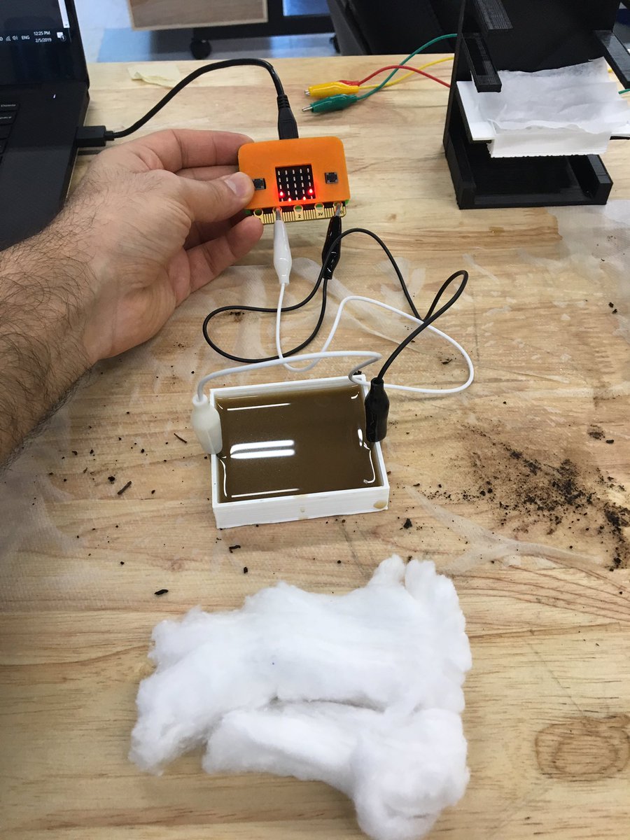 GrbyDmrtrk's tweet photo. Worked on “filter fun” by @smithsonian and add a water tester by @microbit_edu. This would be a good crosscurricular activity for #environmentalscience #Engineering #computerscience #3Dprinting #InnovationLabTX #STEMSOS #Makerspace https://t.co/bt1oKp2eYd https://t.co/88kFK64sOu