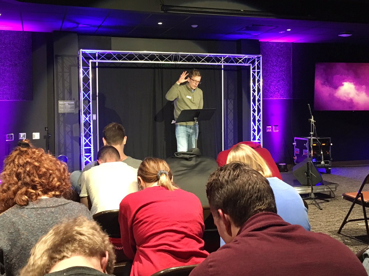 OUBCM's tweet photo. “Hospitality is inviting other people into my life, family and home with a spirit of grace. It will be costly. But it is so joyless to cling to ‘me time’ “ 

John Mark Hart is bringing the 🔥🔥 tonight at Paradigm! @JMHCCC https://t.co/mydRpxFoaA