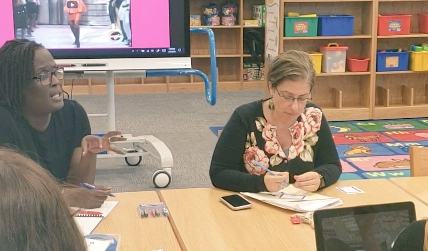 RobinBCBA's tweet image. More awesome pics of the #dataduo! @Spedtechmia3 and IN ACTION today supporting a group of dynamic early childhood educators, led by an amazing Principal @OCPS_WSPLC !!!! #spedtech #forms #graphs #analyze #prek