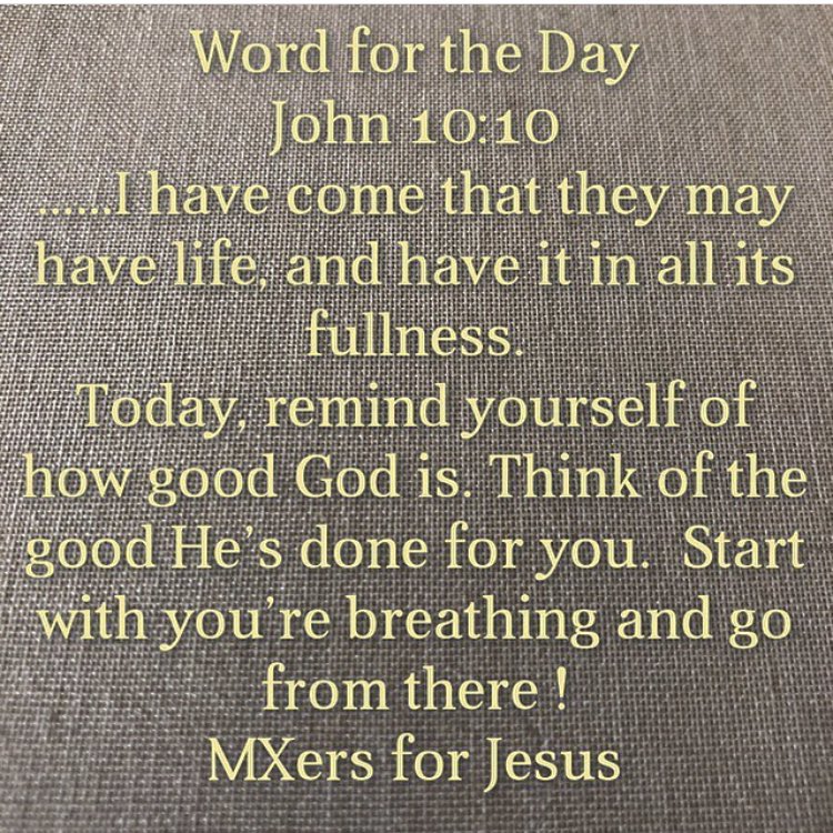 #wordfortheday #mxersforjesus