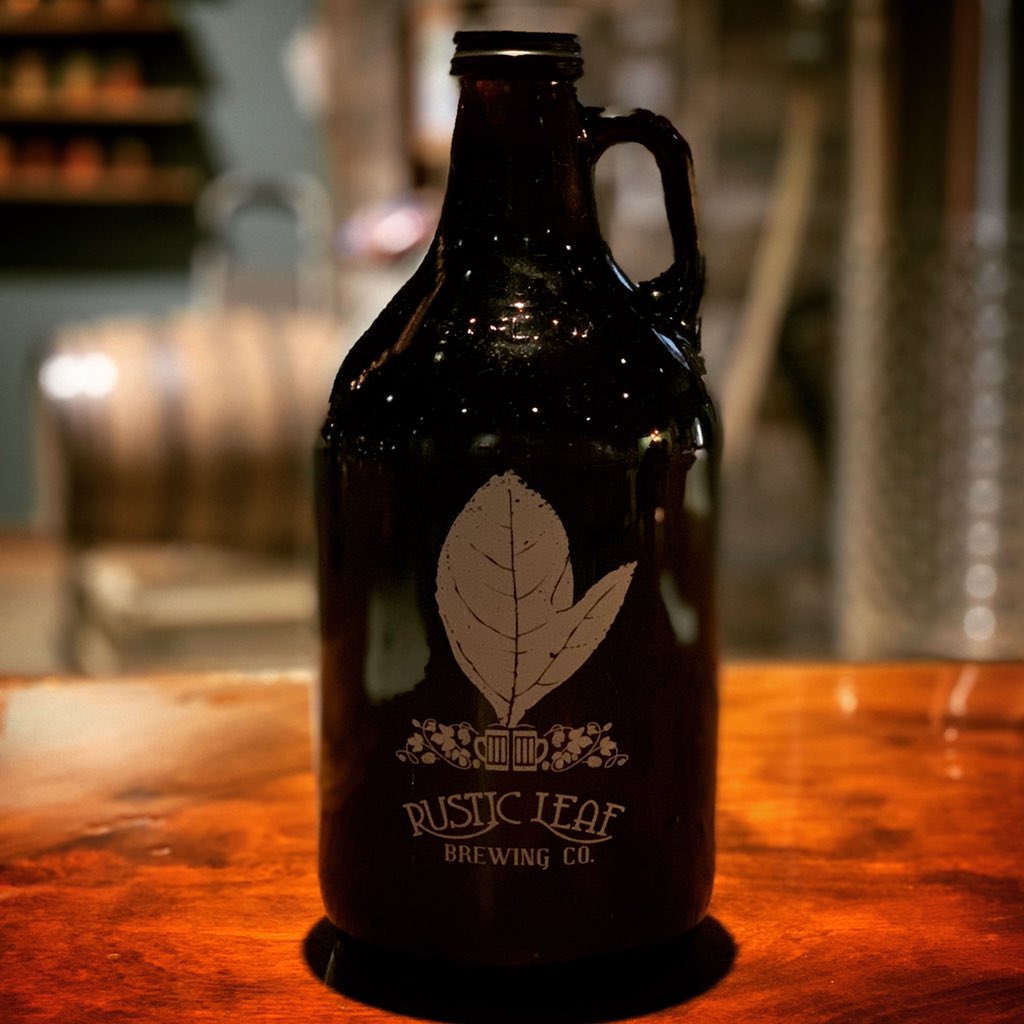 BDRcast's tweet photo. Just picked up a growler from #RusticLeaf for the crew tomorrow. We’ll be enjoying a nice Rustic Leaf Amber on our show tomorrow night. https://t.co/nqzuqDdedf