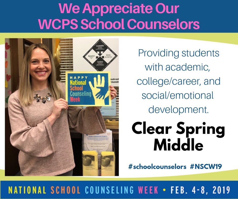 mrswrightNCC's tweet photo. It’s National School Counseling Week!! 🤩💖 I couldn’t be more proud to belong to this profession of educators who wake up every single day to MAKE A DIFFERENCE!!! #academic #social #emotional #career #college #success #NSCW19 https://t.co/iewfn3tmls