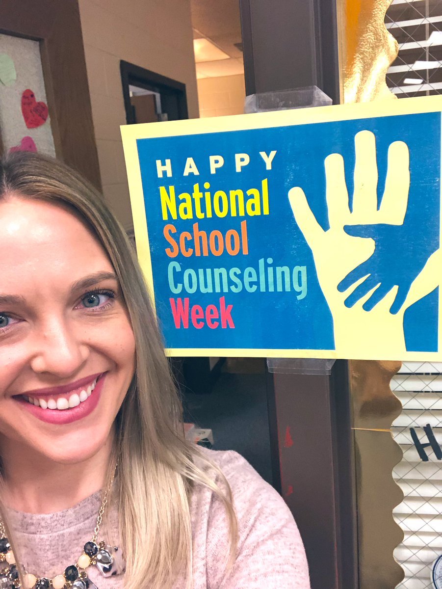 mrswrightNCC's tweet photo. It’s National School Counseling Week!! 🤩💖 I couldn’t be more proud to belong to this profession of educators who wake up every single day to MAKE A DIFFERENCE!!! #academic #social #emotional #career #college #success #NSCW19 https://t.co/iewfn3tmls