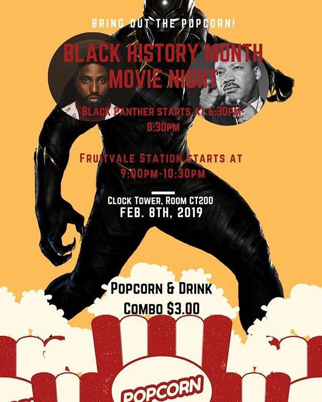 TRU_CSC's tweet image. Bring a date and we&apos;ll bring the popcorn!
Tickets are free here: bit.ly/2GutHX3

Join us in celebrating Black History Month with a movie &amp;amp; chill. The first movie begins promptly at 6:30pm and the second one begins 9:30pm.Please arrive earlier i… bit.ly/2Swk7t1