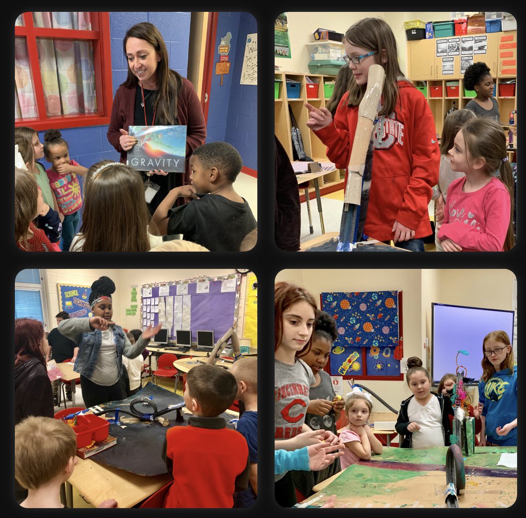 ParsonsPanthers's tweet photo. 5th graders @ParsonsPanthers learned about gravity, building marble roller coasters &amp; teaching kindergarteners. Building relationships @ColsCitySchools #SpiritOfCCS #Ready4Success #CCSRelationshipWeek https://t.co/N3kZL8CCpm