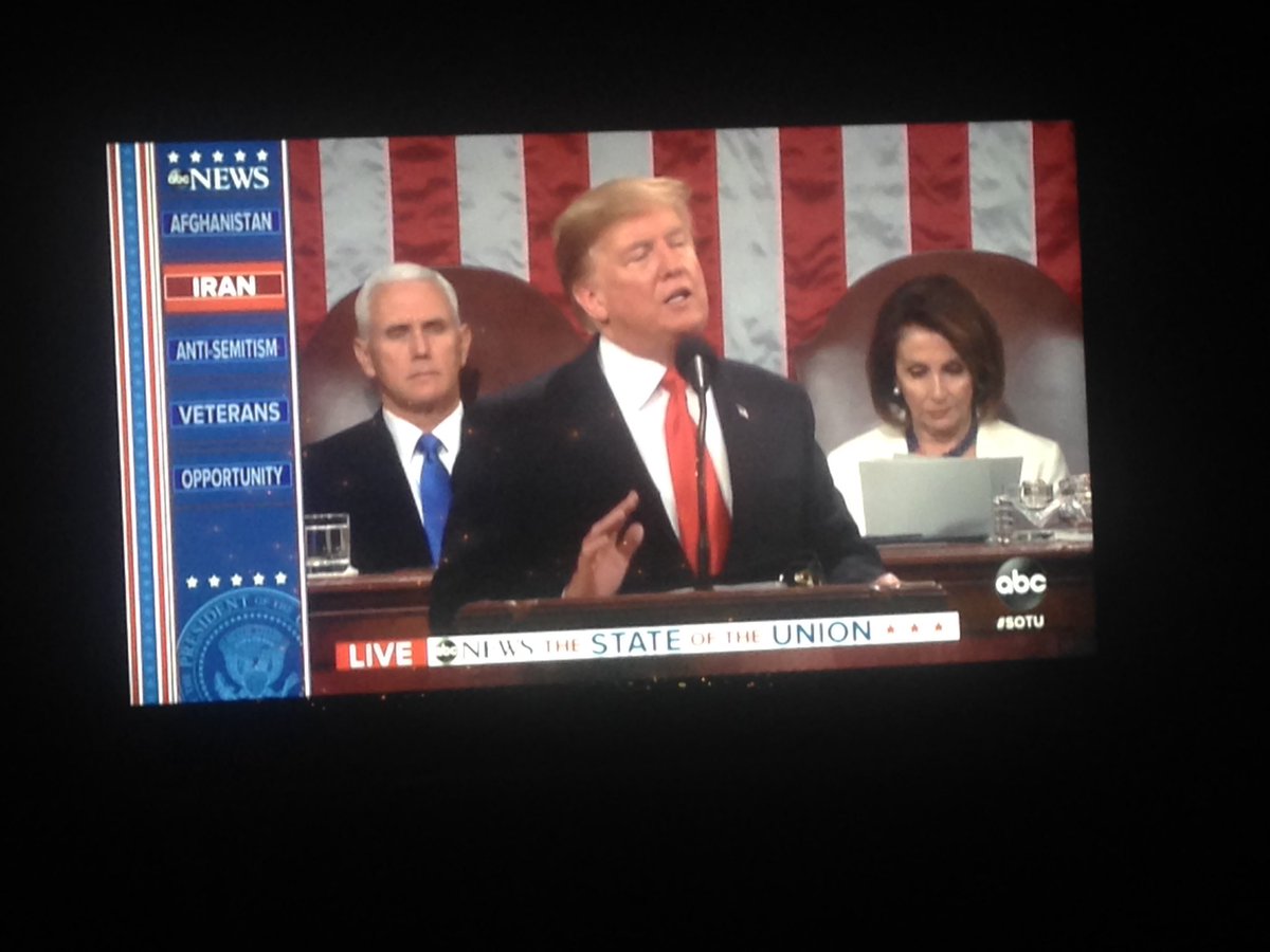 Baran4Iran's tweet photo. Too short on #Iran! I expected more. #UnionAddress #2019StateofUnionAddress https://t.co/oopJoCOXff