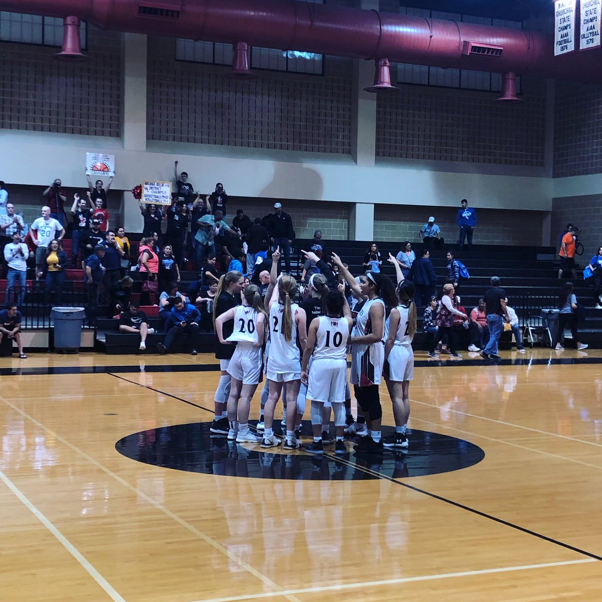 WC_GirlsBBall_'s tweet photo. Your Churchill Chargers have made an impressive run in District staying perfect 14-0! 🔥‼️🏀 Great team effort and play all year long! Team was led by Dollarhide and Sandercock with 18 and Jett 15. Stay tuned for playoff info! We aren’t done! 💪🏼 #ChargerStrong https://t.co/e4ejm18TG8