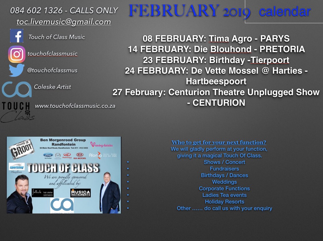 Touch of Class (@touchofclassmus) on Twitter photo 