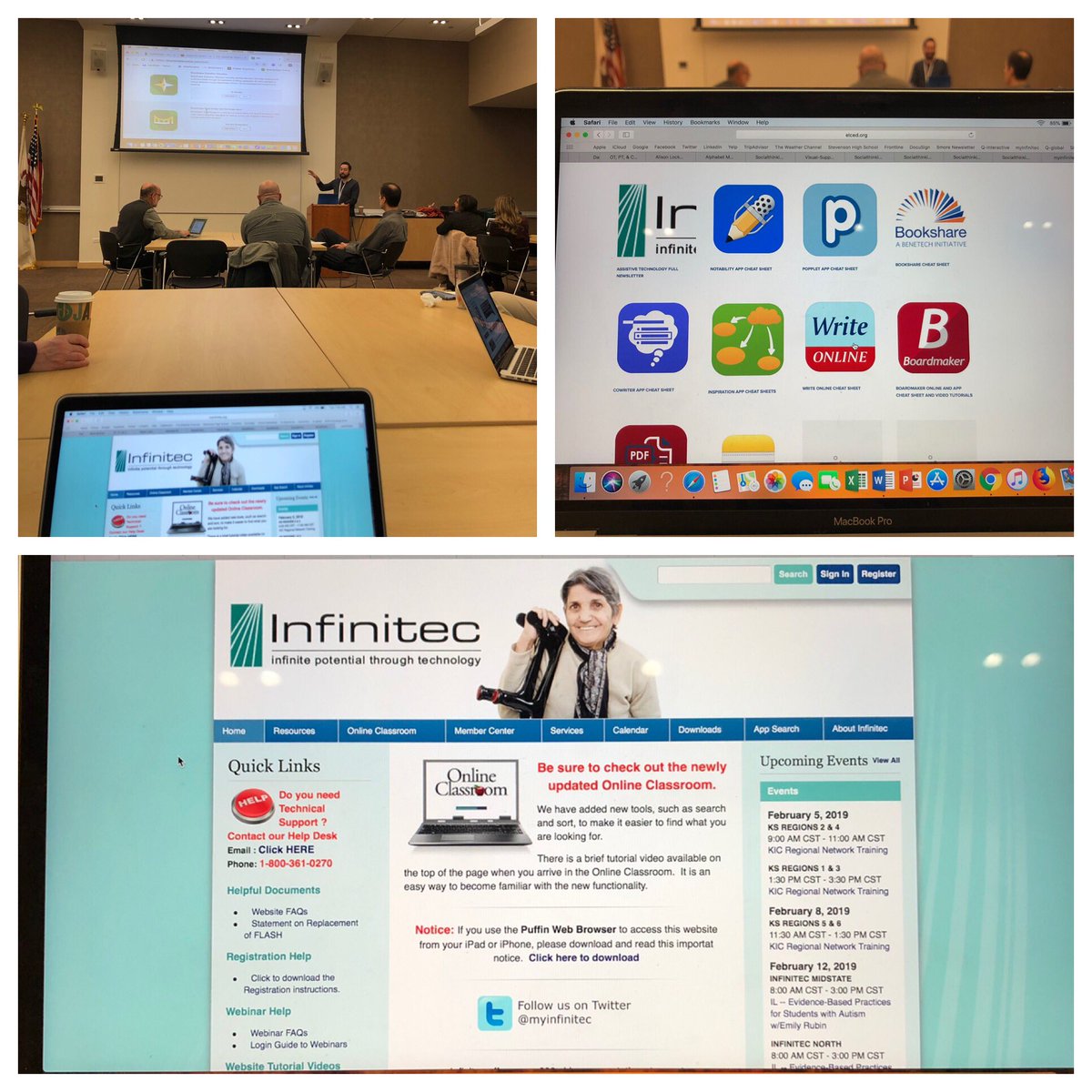ELCs Brandt Rosen, AT, supporting the SHS special education department and related services by presenting on AT resources that are accessible for use. Great way to collaborate! @elcempowers <a href="/ELC_EduIL/">ELC</a> #elcempowers