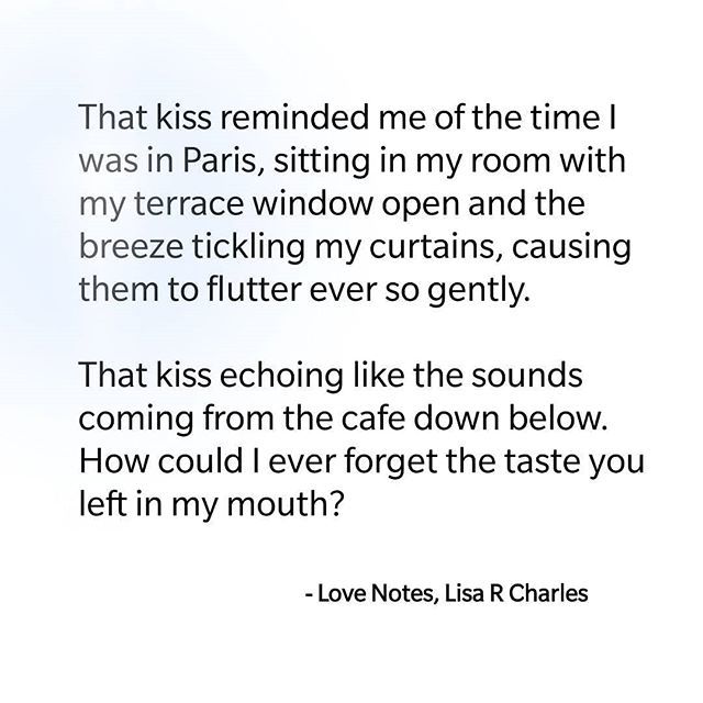 LisaRCharles's tweet image. How could I ever forget the taste you left in my mouth? .
.
.
.
.
.
.
.
.
.
.
.
.
#musing #writetheword #writingthroughthenight #peninhand #pentopaper #writeyourstory #writersofinstagram #writerscommunity #documentyourdays #lisarcharles #newmoonblessings bit.ly/2RHMYWW