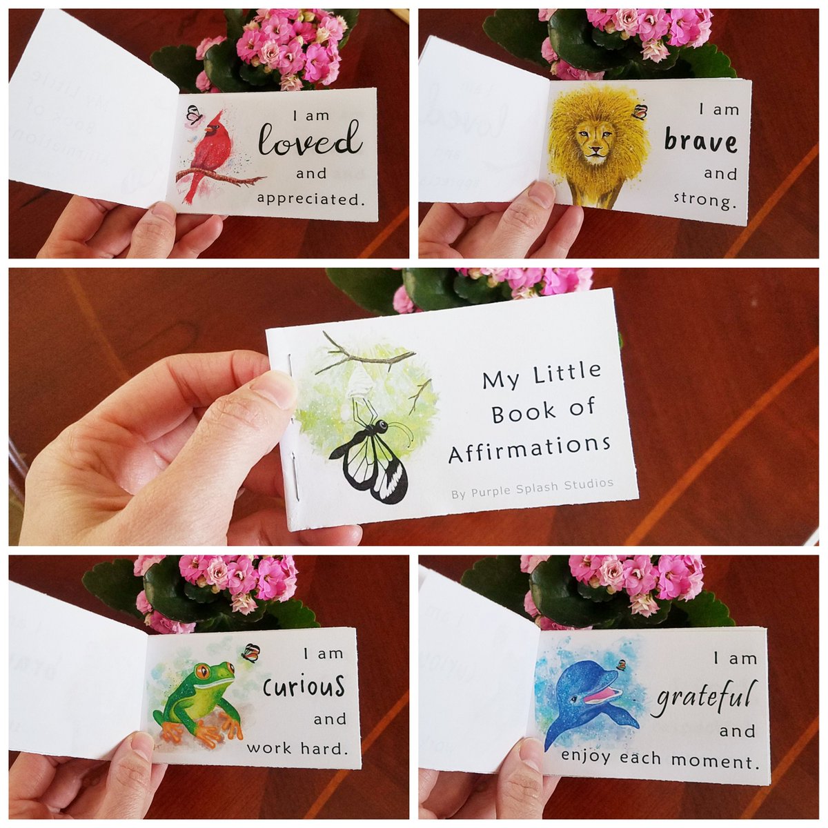 PurpleSplashS's tweet photo. New #printable: Little #Book of #Affirmations, inspired by The #GlasswingedButterfly to help instill #selflove & build #selfesteem, which can lead to a #happier, more #fulfilled life.
https://t.co/SDiAmMDalz
#selfgrowth #family #therapy #kidstherapy #mom #dad #homeschool #teacher https://t.co/kIZX29Ttlu