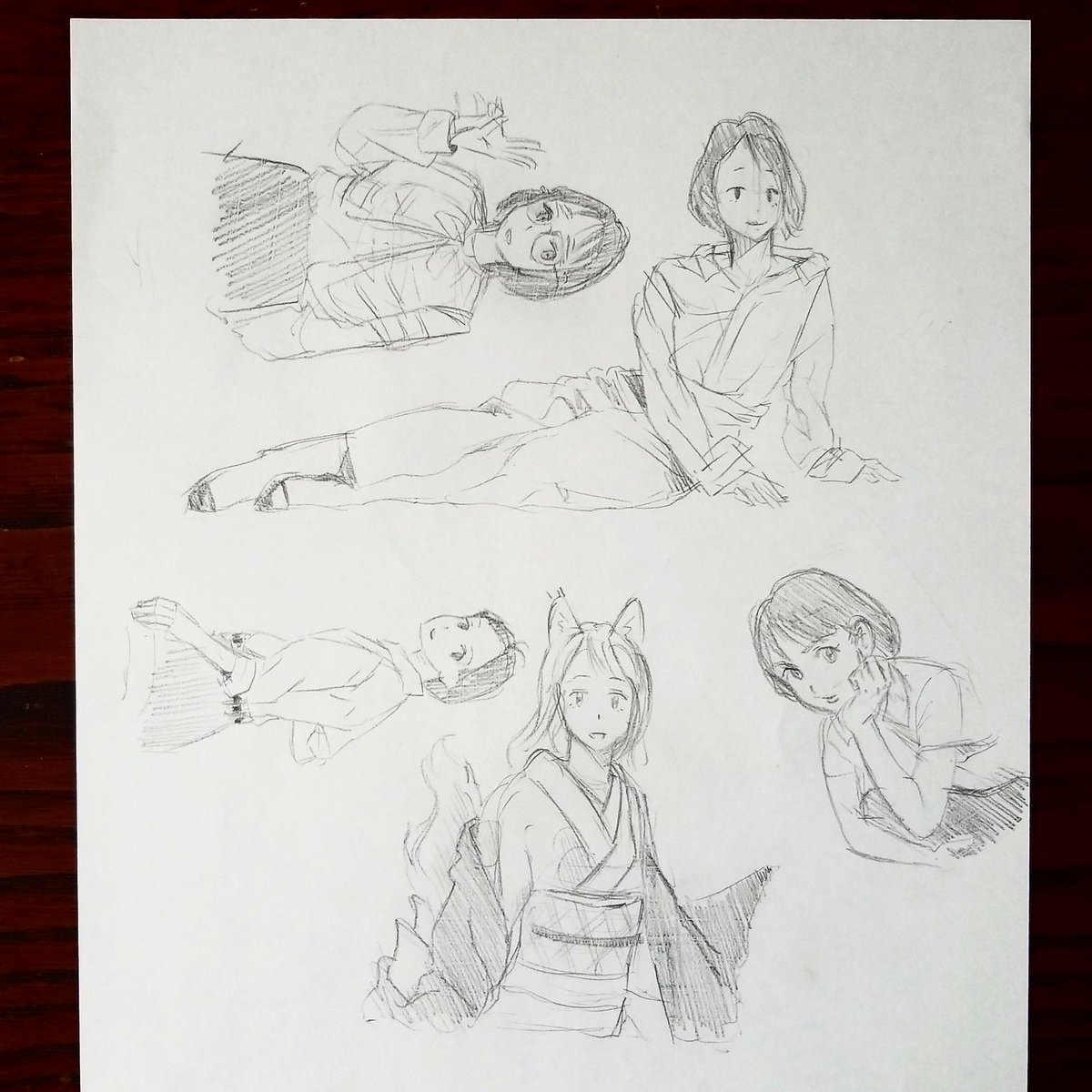 いつまで続くか練習63。手が速くなれればと思い写真模写を  #イラスト #croquiscafe #illust 
