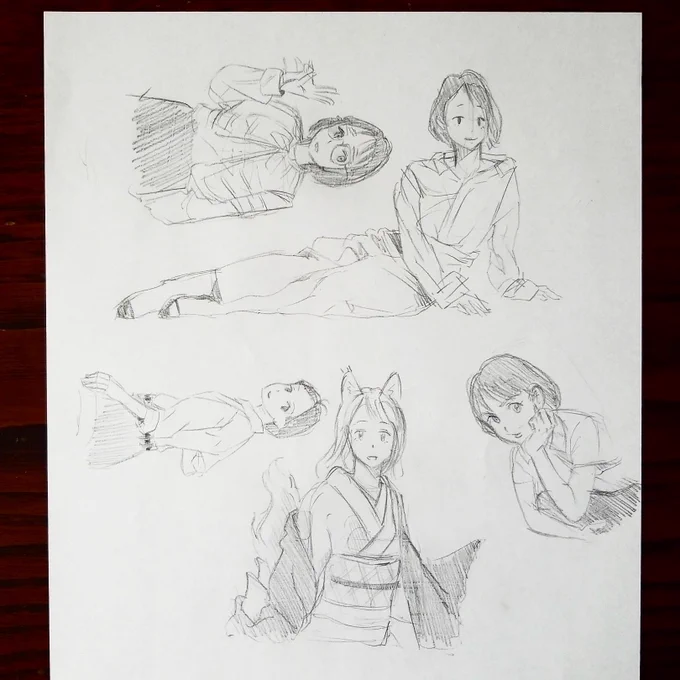 いつまで続くか練習63。手が速くなれればと思い写真模写を  #イラスト #croquiscafe #illust 