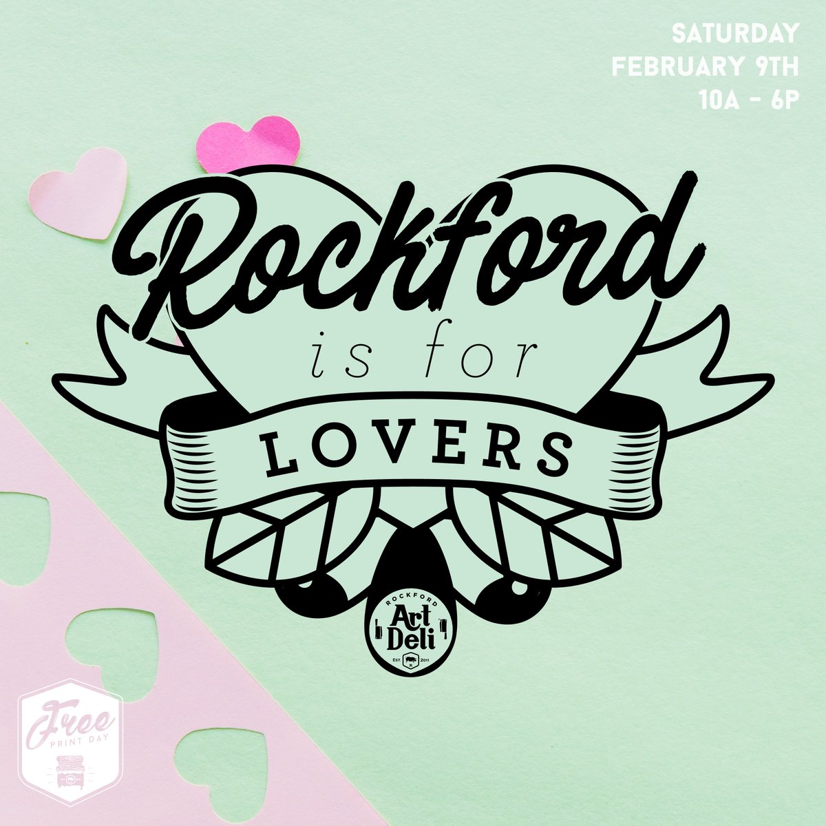 oh hey ! the cold weather had us forgetting about our FREE PRINT DAY coming up on Saturday !
so check it out &amp; bring in a blank tee to get this print for free. stop down &amp; grab a tee for yourself, or your lover, or someone you love, or just because you love it !
#RADfreeprintday