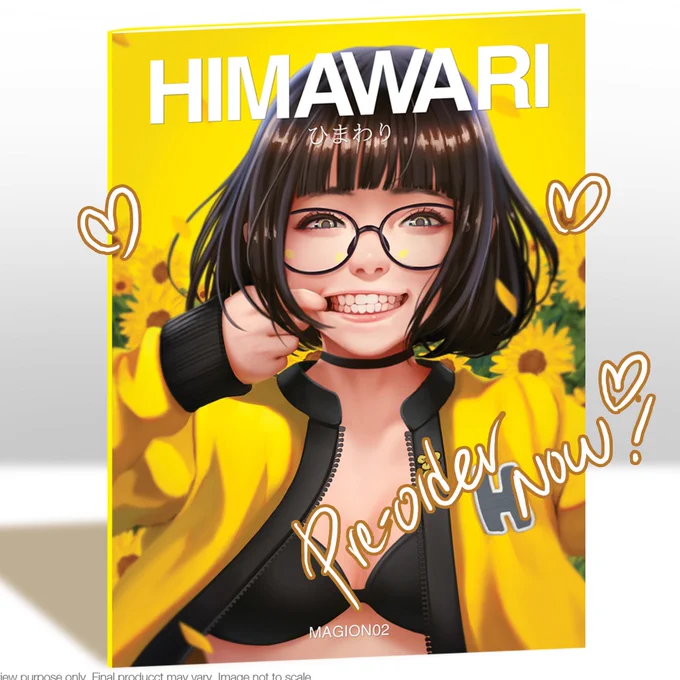 Secret free gift revealed!  For those who pre-order my new artbook "Himawari" will receive a "one of a kind hand drawn quickie" on a button(badge)! Each artwork will be hand drawn traditionally! Pre-order now at  Pre-order ends in 2 days! 