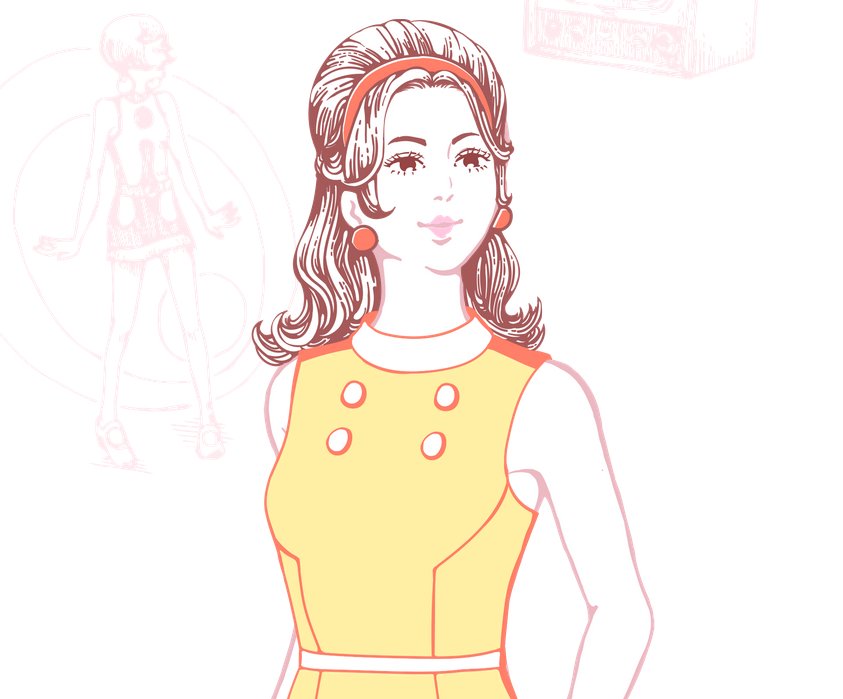 ワコール Wacoal 公式 1960年代 ストレッチ素材を使った ウイングブラ でフィット感がアップ 1966年 新素材により下着もファッションもめざましく進化し 既製服の時代到来 1967年のツィッギー来日で コケティッシュなスタイルが人気に