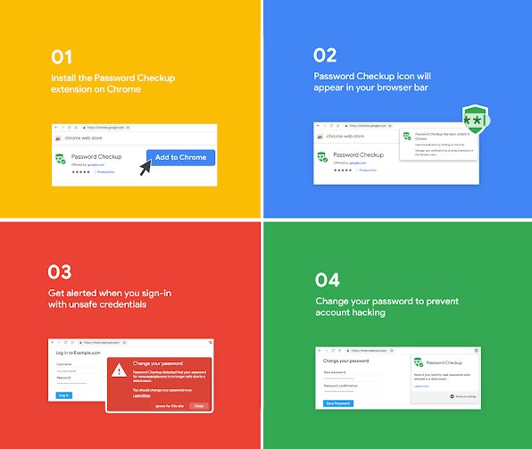 Binaryic's tweet image. Google launches new Chrome extension to alert users of hacked Passwords.

Check out google new chrome update here : bit.ly/2D7M9Ba 

#Binaryic #Google #Launche #New #Chrome #Alert #User #Passwords #digital