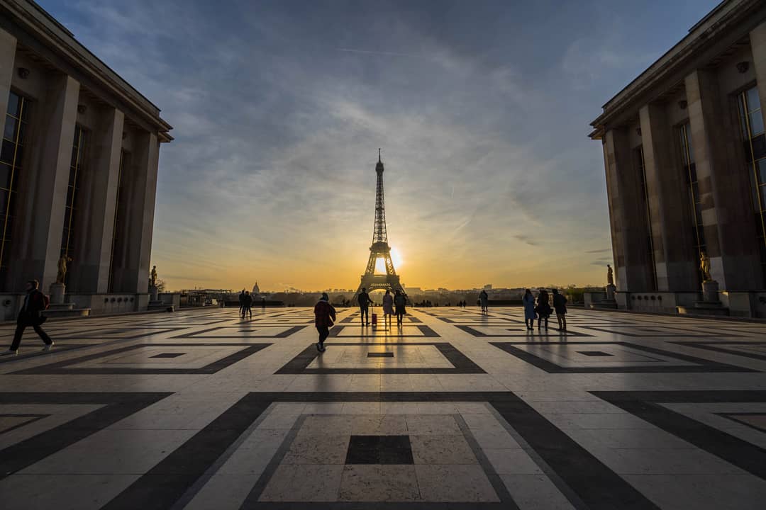 Mysterseb's tweet image. Ciel d&apos;hiver 
#toureiffel #eiffeltower #eiffelofficielle #paris #sunrise #trocadero