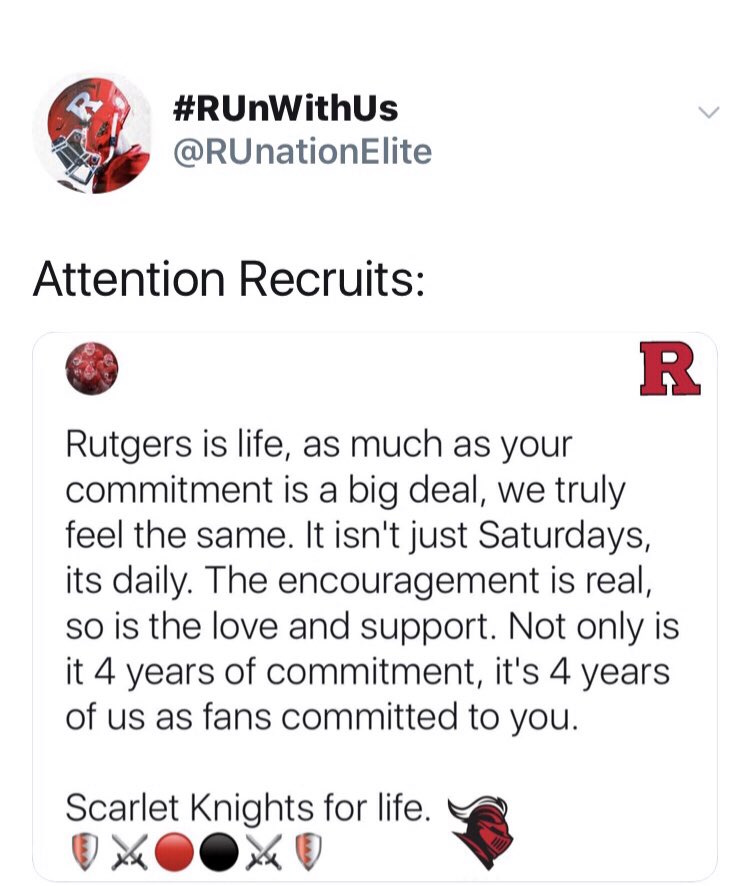 eddieant's tweet image. 🛡⚔️🛡⚔️🛡⚔️🛡⚔️🛡⚔️

Raise your words, not voice. 
It is rain that grows flowers, not thunder.

Also, welcome to the new @RFootball #Familia.

#RUnation #Chopnation waits patiently for ur arrival 🛡⚔️🇺🇸