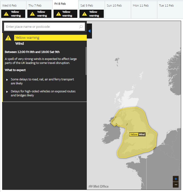 A yellow severe weather warning for #wind has been issued: bit.ly/WxWarning Stay #weatheraware <a href="/metofficeuk/">Met Office - UK</a>