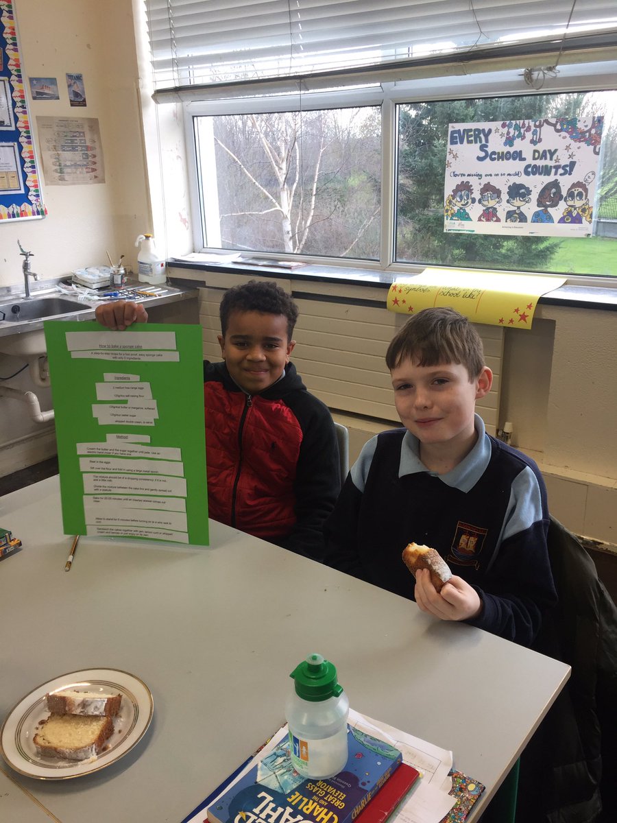 MsMcCarthy10's tweet photo. We’ve been learning how to write procedures the last few weeks. They worked really hard putting together this procedure of how to make a cake and we decided to surprise them with the actual cake 🎉well deserved boys 🎊 https://t.co/pV7DhUNqFu