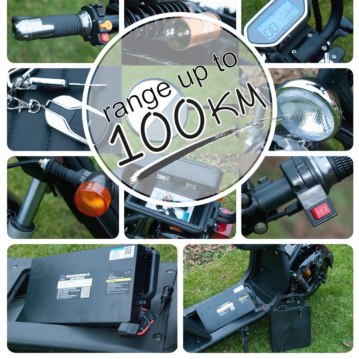 Met 2x20Ah #accu actieradius <100km!  #woonwerkverkeer of
Verminder de #co2 uitstoot met uw #electricscooter. #origineel #promo materiaal voor uw #bedrijf. <a href="/8500kortrijk/">Stad Kortrijk</a> #environmentfriendly #escooter #speedelec #scooters  #electricmobility #GreenEurope #ebike #KortrijkFietst