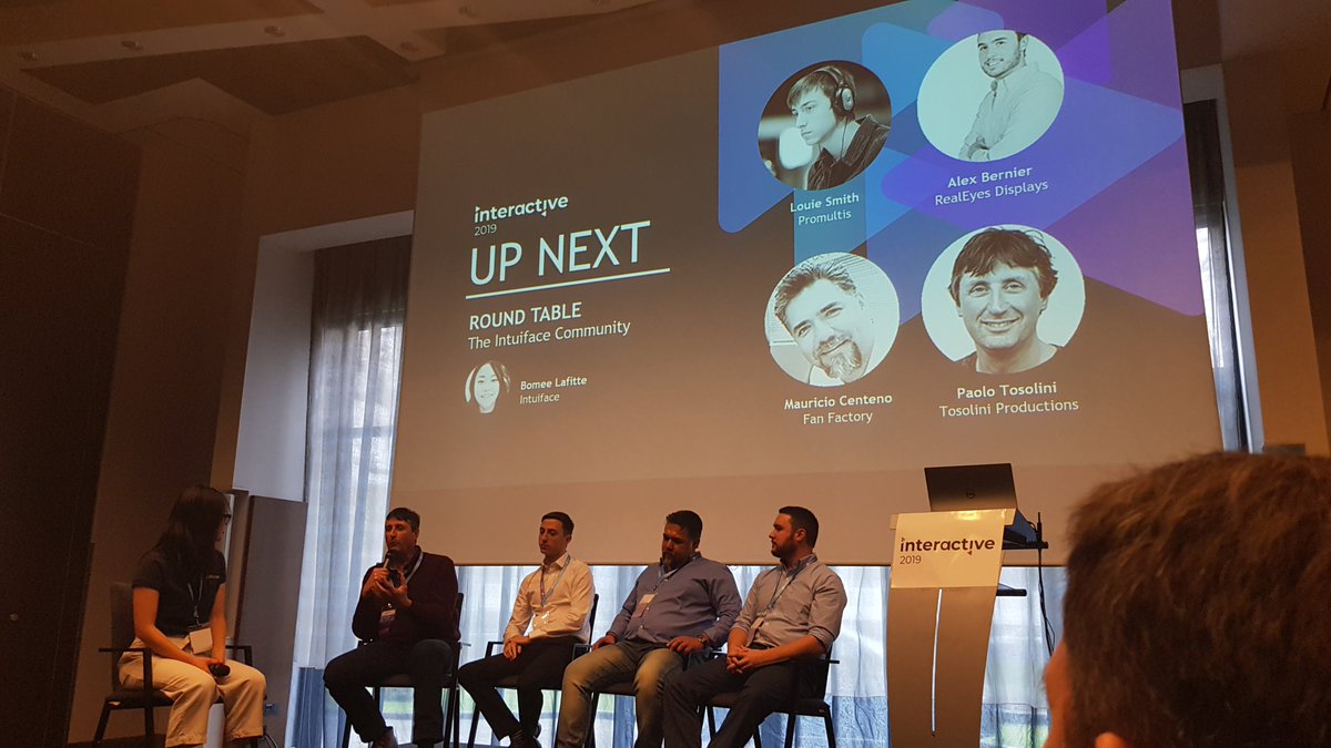 Intuiface's tweet photo. Time for the Round Table: Growing the Intuiface Community with insights from our friends and most visible users!
#Interactive2019 #Intuiface https://t.co/352x2zJ0FM