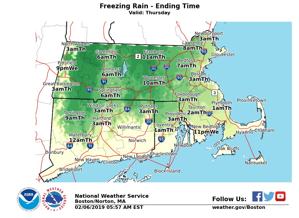 [Tonight → Thursday] Freezing rain. WINTER WEATHER ADVISORIES posted. Our biggest concern is icing into &amp; during the Thursday AM commute. Untreated roads becoming slick, expect hazardous travel conditions. Be aware, be prepared, plan accordingly.