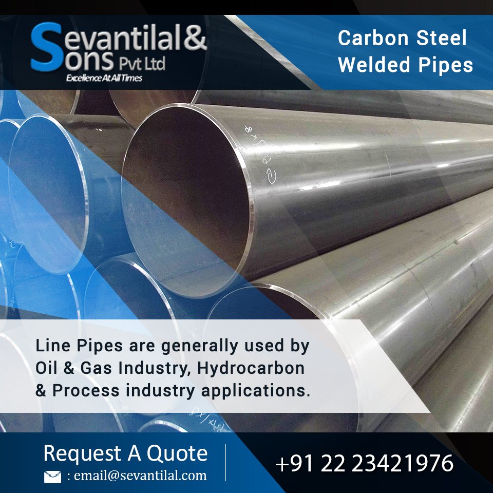 Sevantilal_Sons's tweet image. Line pipes are generally used by Oil &amp;amp; Gas Industry, Hydrocarbon &amp;amp; Process Industry applications.
Get the best quote from Sevantilal &amp;amp; Son's Pvt Ltd.
Get Quote Today: bit.ly/2RSVRSj
Call Us: +91 22 23421976
#linepipes #linepiping #weldedpipes #carbonpipes