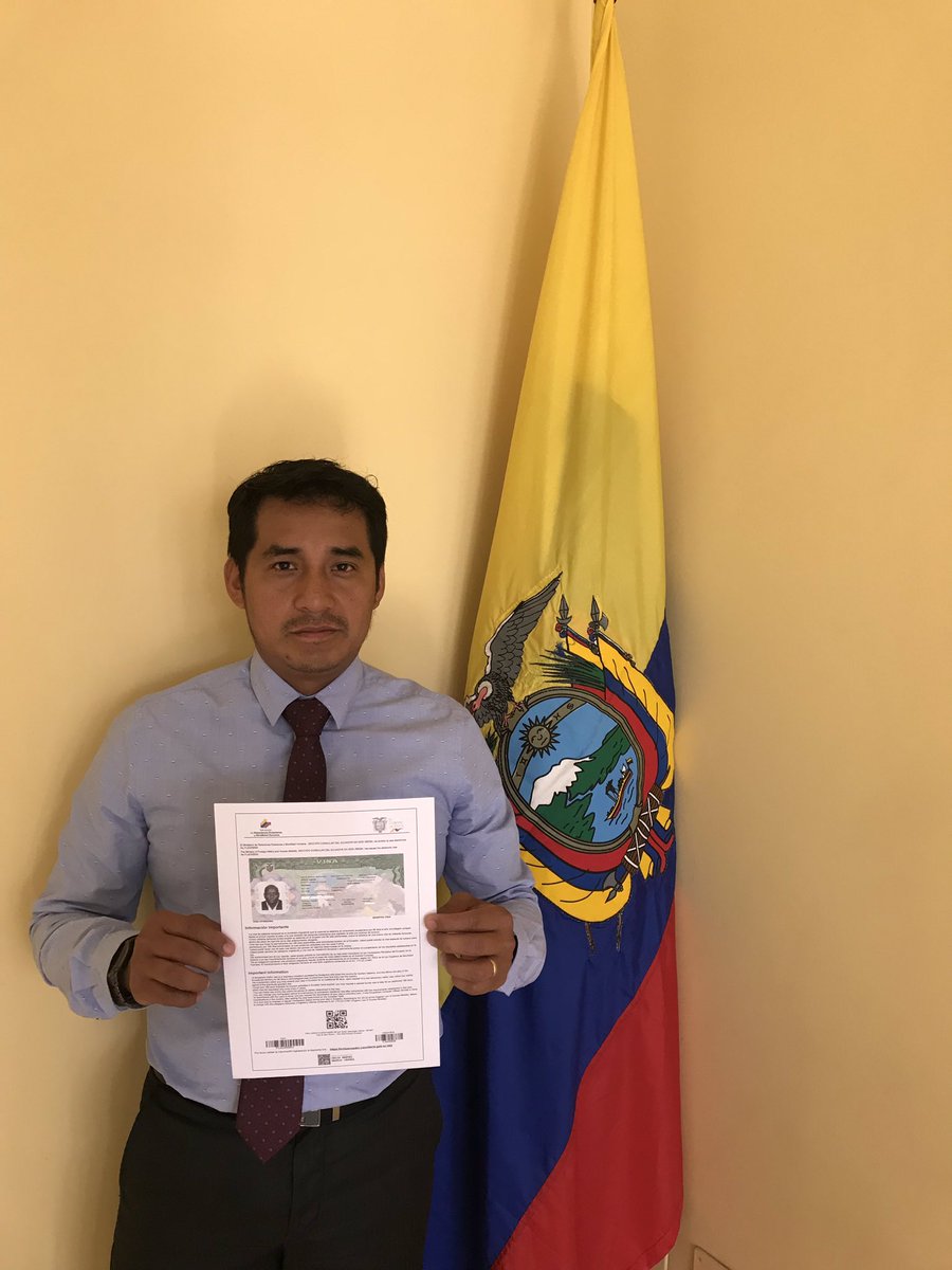 Sección Consular de Embajada en Etiopía emite la primera Visa electrónica. <a href="/CancilleriaEc/">Cancillería del Ecuador 🇪🇨</a> #VisaElectrónicaEc
