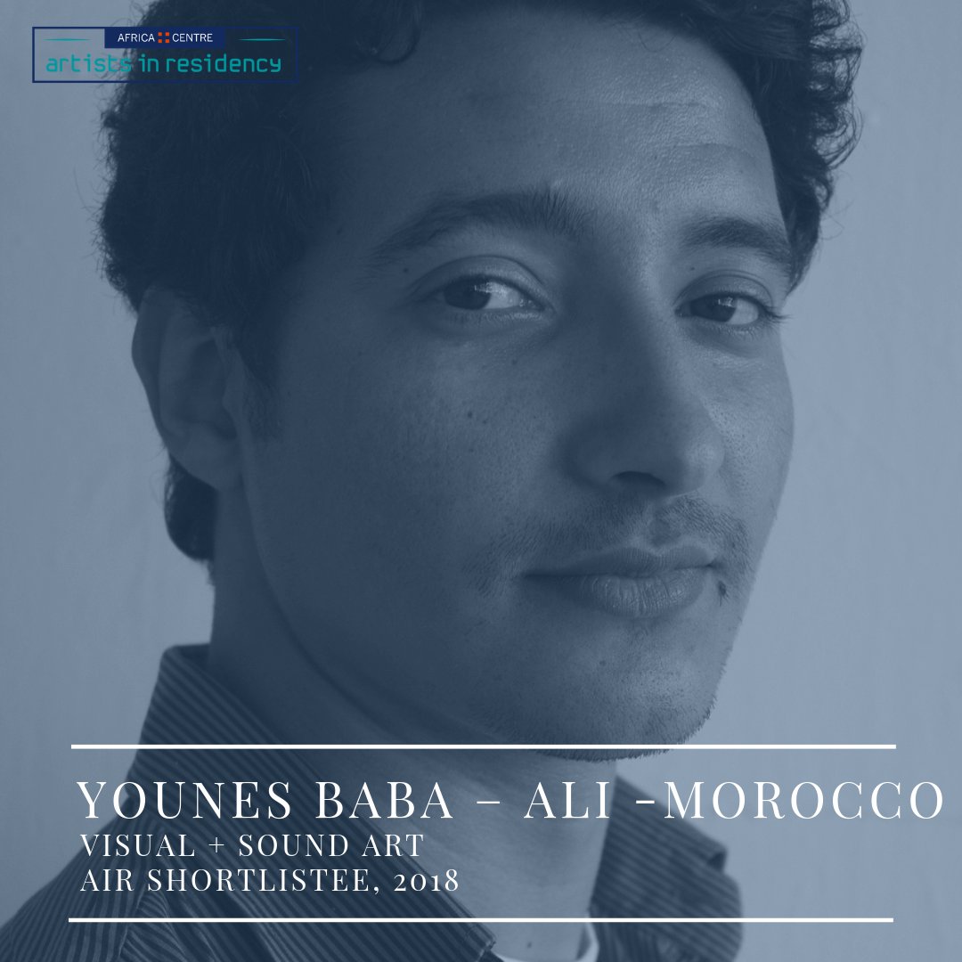 Younes Baba-Ali is a visual and sound artist from Morocco now on our #AIR2018Shortlist. He mixes technology, objects, sound, video &amp; photography with political, social &amp; ecological issues to impact, influence and move his audience into making a decision. #WeAreAIR