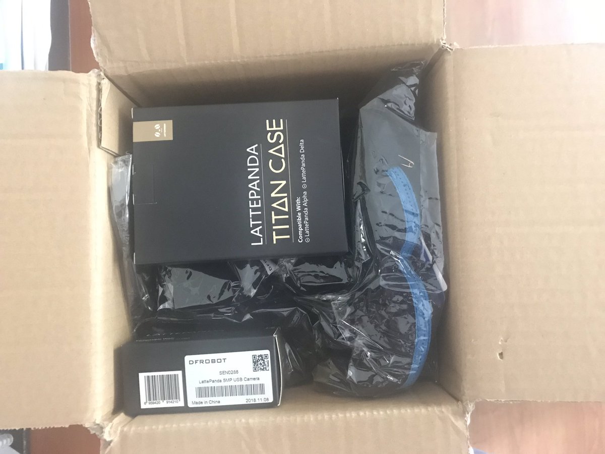 gertsmith's tweet photo. #lattepandaalpha finally arrived... Thanks @dfrobotcn  looking forward to playing with it... https://t.co/NNHUQv9EtH