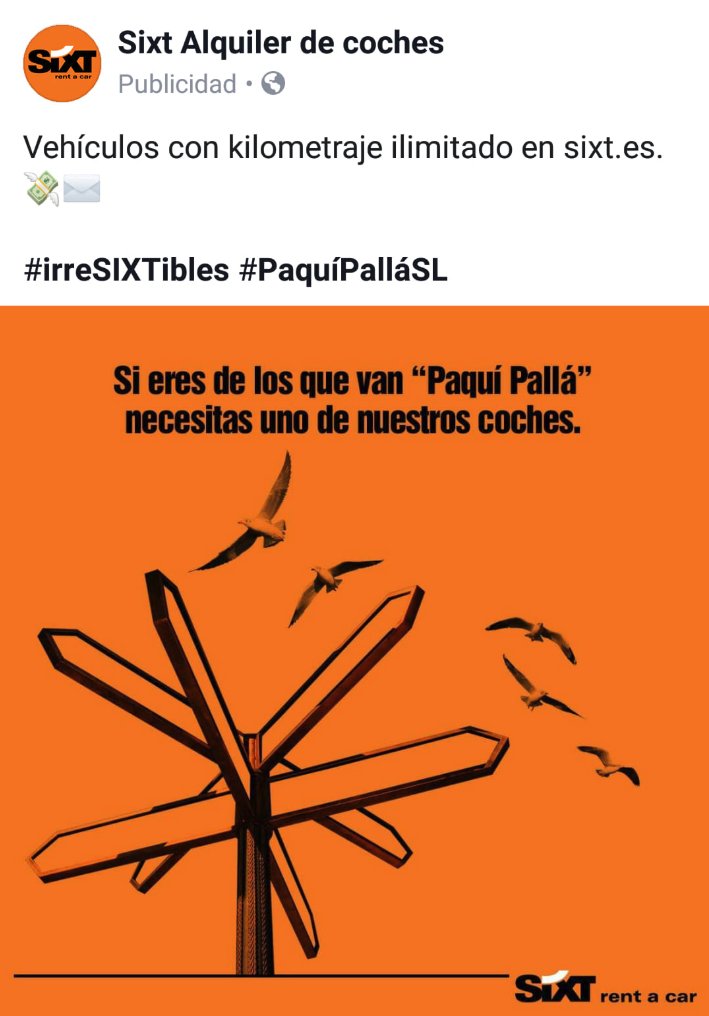 MastersOfNaming's tweet image. Qué rapidez, @sixtespana 😂

#PaquiPallaSL #MastersOfNaming