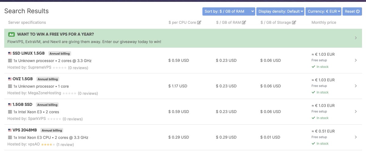 Server_Hunter's tweet image. 📣 What&apos;s new in #ServerHunter:

- Added a new &quot;Price per specification&quot; option to sorting and columns
- Added a graph with pricing history in offer&apos;s page
- Ability to save your favorite searches
- Added offers from several providers

#VPS #dedicatedservers #webhosting #Server