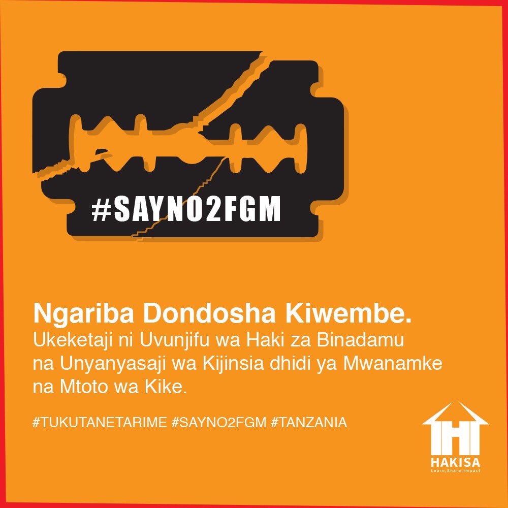 malickmm's tweet photo. Sema HAPANA, Ukeketaji mwisho wake sasa umefika. #EndFGM 2030 https://t.co/VCZtDt65eC