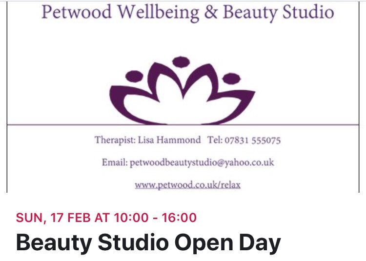 Having an open day in my Beauty Studio. Sunday 17th February. 10am - 4pm. New treatments being launched. Free prize draws. Free mini treatments.
Everyone welcome.
<a href="/PetwoodHotel/">Petwood Hotel</a> #LincsConnect