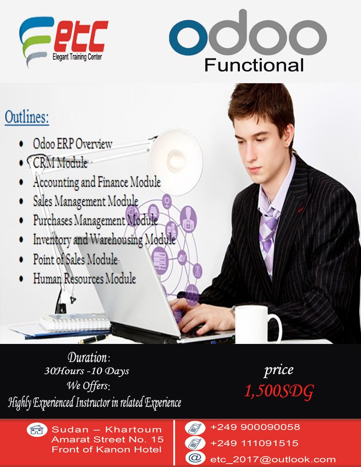 ETCSUDAN15's tweet image. #Odoo
#Odoo_functional 
#Odoo_registration 
for registration visit the link below
goo.gl/forms/UU6BLFFJ…
#Elegant_training_center
#ETC_learnFromExperts