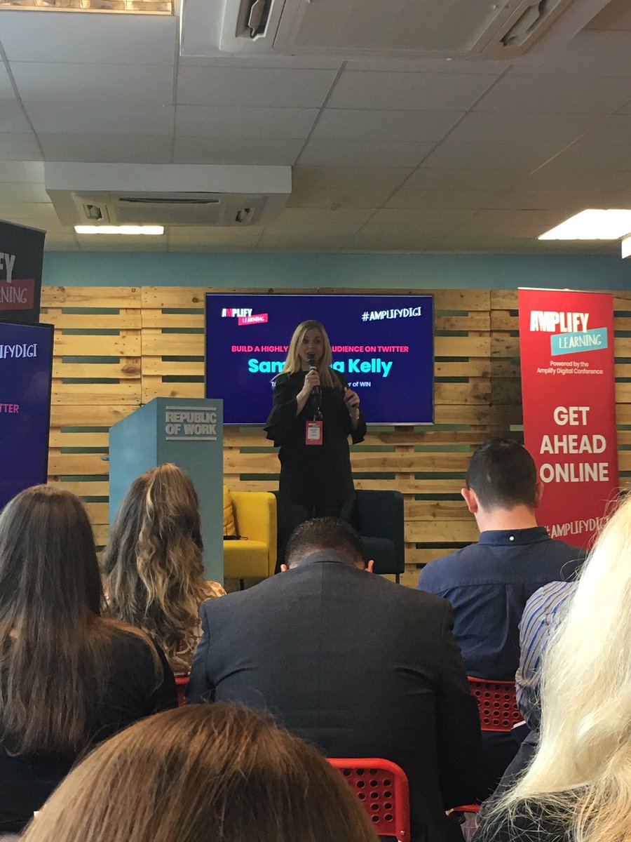 Cobhaili's tweet image. Delighted to hear @Tweetinggoddess share her insights at #amplifydigi in Cork