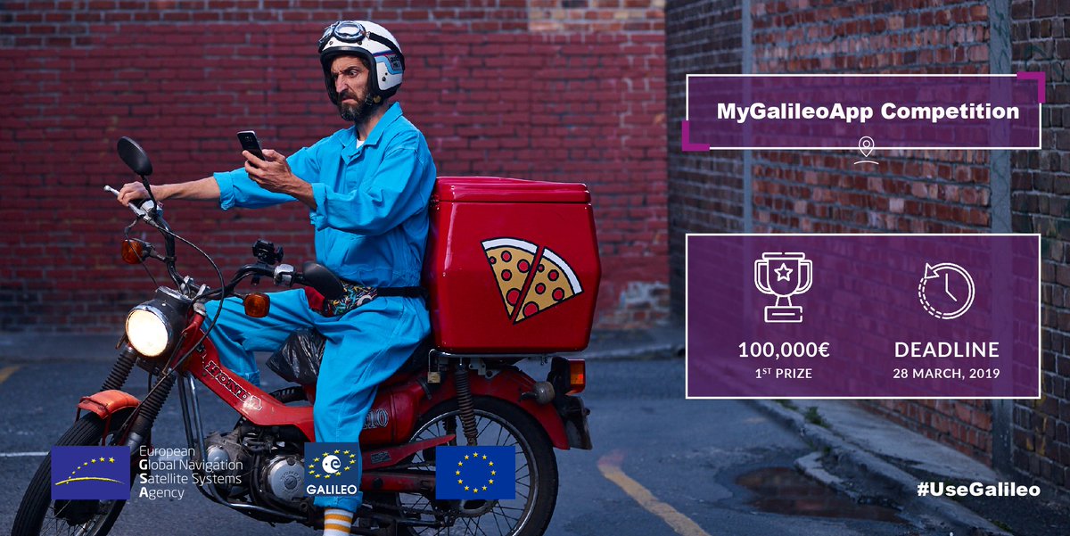 Where can #100K€ take you 🤩? #UseGalileo &amp; you may end in the finale of the #MyGalileoApp Competition 🥇! Develop an innovative #application that relies on #Galileo's unique #accuracy #specs &amp; commercially launch your solution 📱🛰! 

gsa.europa.eu/mygalileoapp

#EUfunded #appdev