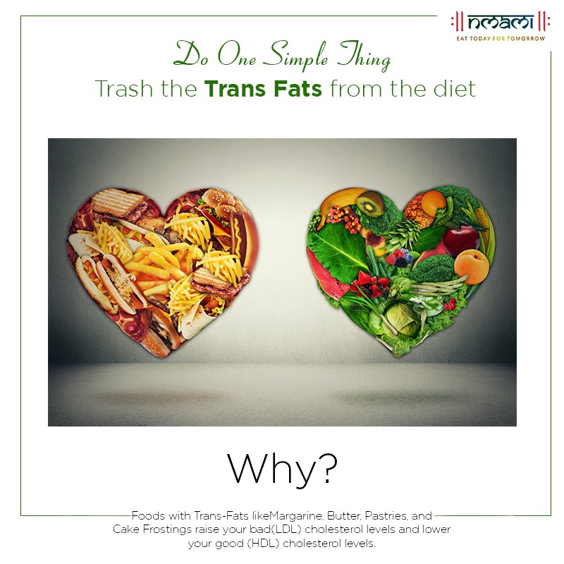 NmamiAgarwal's tweet image. Trans-fat is bad news for all those who are looking for a healthier diet plan. Do this simple thing today, and watch how your body and health improve within just a few weeks!
#DoOneSimpleThing #TransFats #EatTodayForTomorrow #NmamiLife