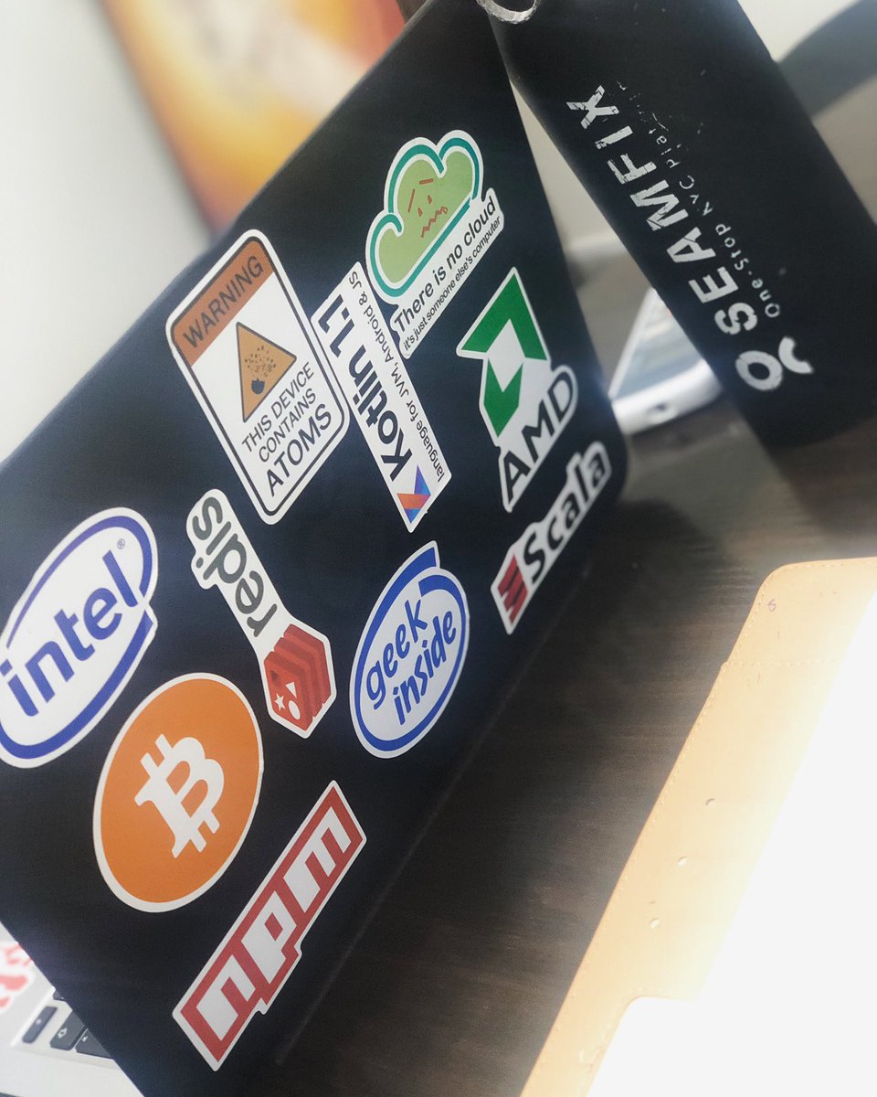 seamfixltd's tweet photo. By the stickers on their laptops, you shall know them. Here’s one that screams “I’m a badass developer and I wouldn’t have it any other way.”
Hey, does your laptop also carry defining stickers? Let’s see.
#thisiswhatido #softwaredeveloper #iamadeveloper https://t.co/t8e7jhoPWR