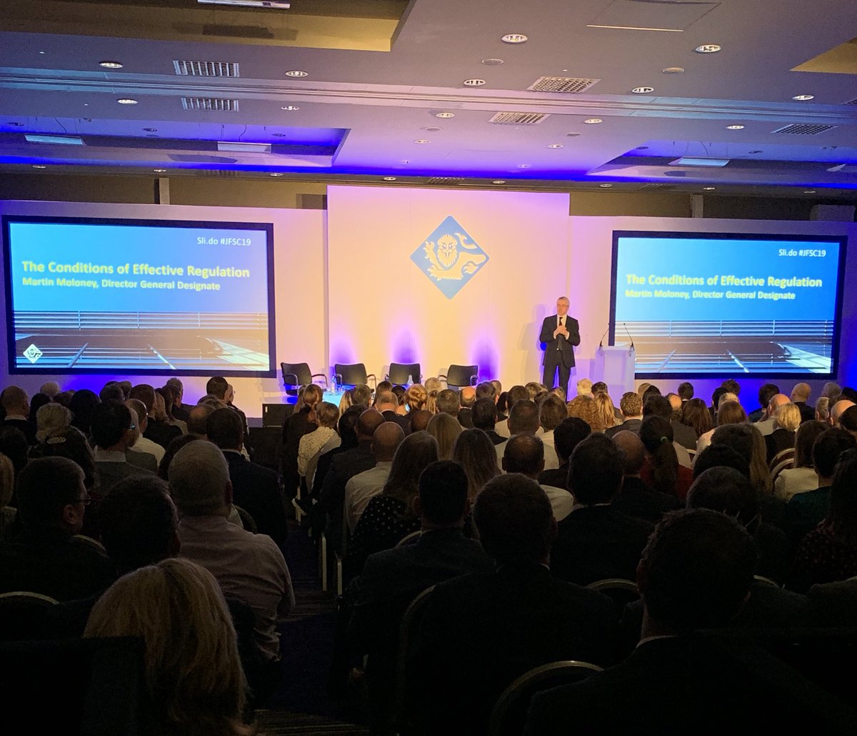 JerseyFSC's tweet photo. Our new Director General, Martin Moloney, addresses Industry in Jersey for the first time, ahead of taking up his post at the end of February #JFSC19 https://t.co/8sGXOrAoda