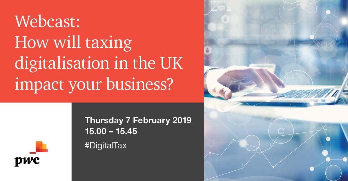 kwilson026's tweet photo. Is #digital an important factor in optimising your business internationally? Discover how taxing Digitalisation will affect your business by joining PwC's live webcast tomorrow. Sign up here https://t.co/xJxmQfioXQ https://t.co/sBeoEuePry