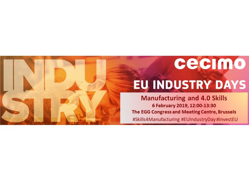 Interested in #skills and how do they evolve to match industrial needs? Join us at #EUIndustryDays today at 12pm in the Studio Room of @TheEggBrussels , follow us on twitter #Skills4Manufacturing or streaming bit.ly/2UGEZLr