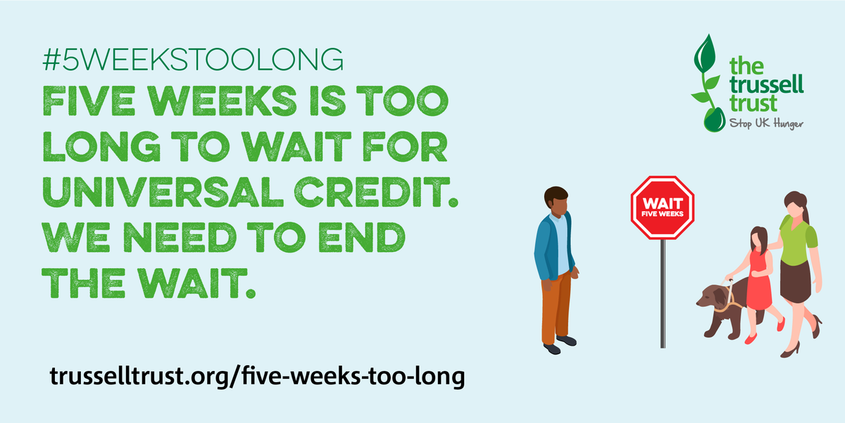 LowestoftFB's tweet photo. I've joined the #5WeeksTooLong campaign. People are being forced to food banks because 5 weeks is too long to wait for #UniversalCredit. This isn’t right – the government needs to end the 5 week wait. Join me &amp; @TrussellTrust now https://t.co/uQ7FoyCICb https://t.co/JU765zRr0U