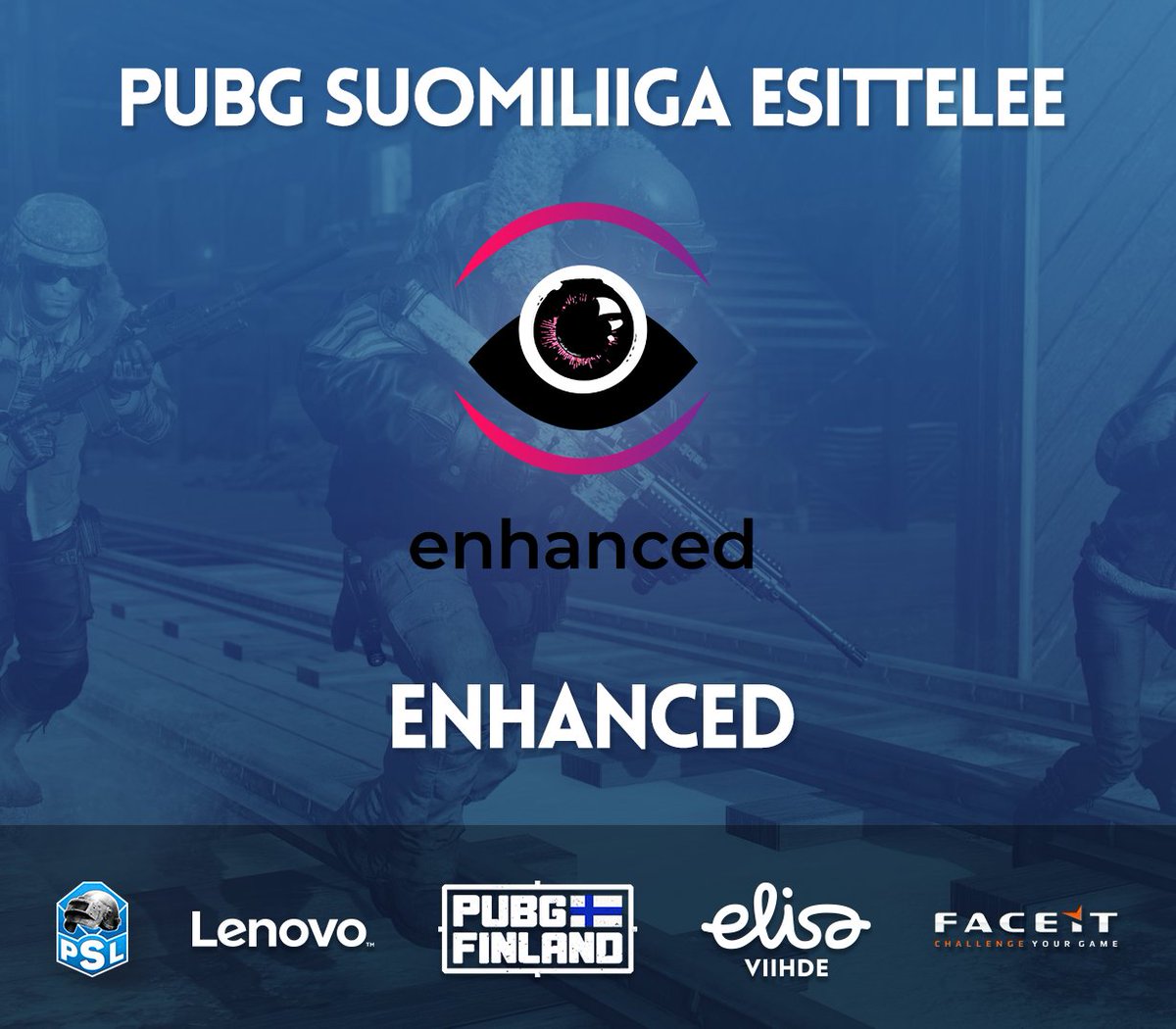 🇫🇮 PUBG Suomiliiga esittelee -juttusarjassa esittelemme vuorollaan kunkin liigassa pelaavan joukkueen.

Tänään vuorossa on <a href="/enhanced_gg/">ENHANCED</a>. Lue alta joukkueen kertomus.

📰 pubgfinland.fi/news/pubg-suom…

#esportsfi #psl #pubgliiga #pubgfinland